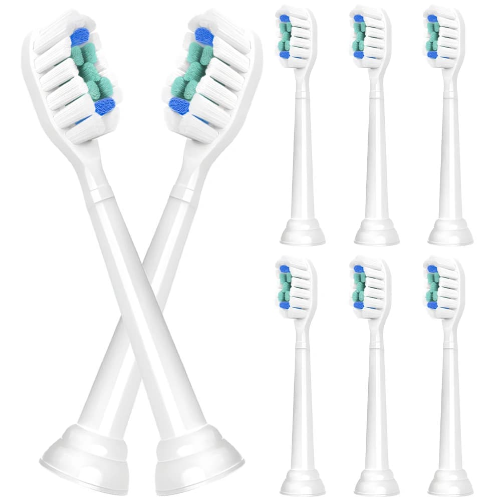 Testine di Ricambio Compatibili con Spazzolini Elettrici Philips Sonicare, Testine Professionali per Modelli HX4100 5900 7500