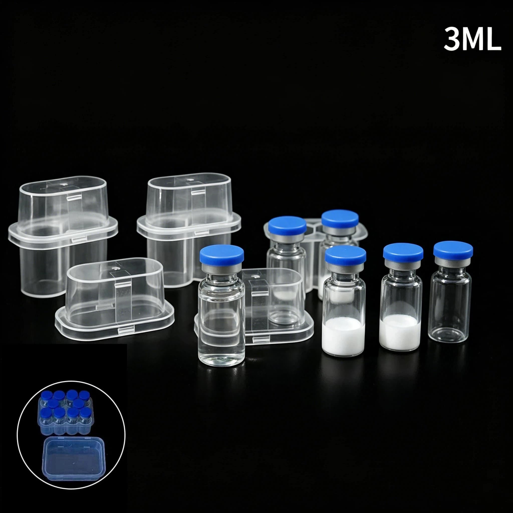 20pcs Mini Vial Storage Box 3ML Peptide Storage Case Vial Storage Box Peptide Cases 3ml Vial Case Peptide Container