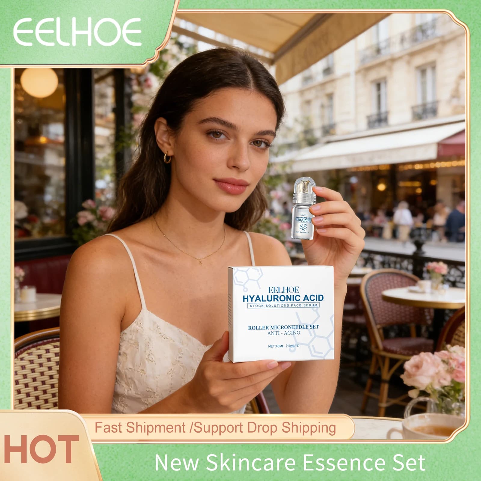 Set di Sieri Essenziali per il Viso Eelhoe, Riduzione dei Pori, Nutriente, Levigante, Idratazione Duratura, Illuminante per Pelle Secca, Set di Essenze Rassodanti per il Viso