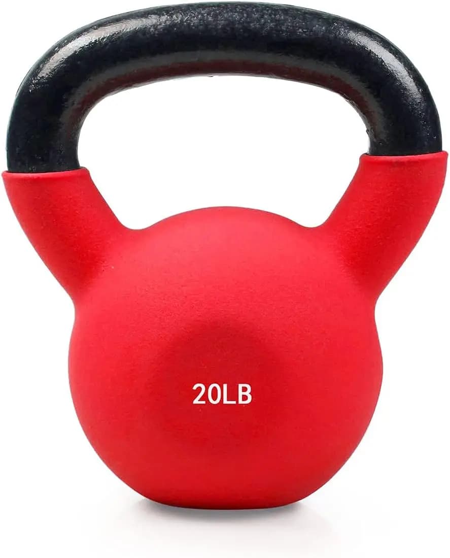 Set di Kettlebell in Ghisa Massiccia con Rivestimento in Neoprene per Allenamento di Forza in Palestra Domestica