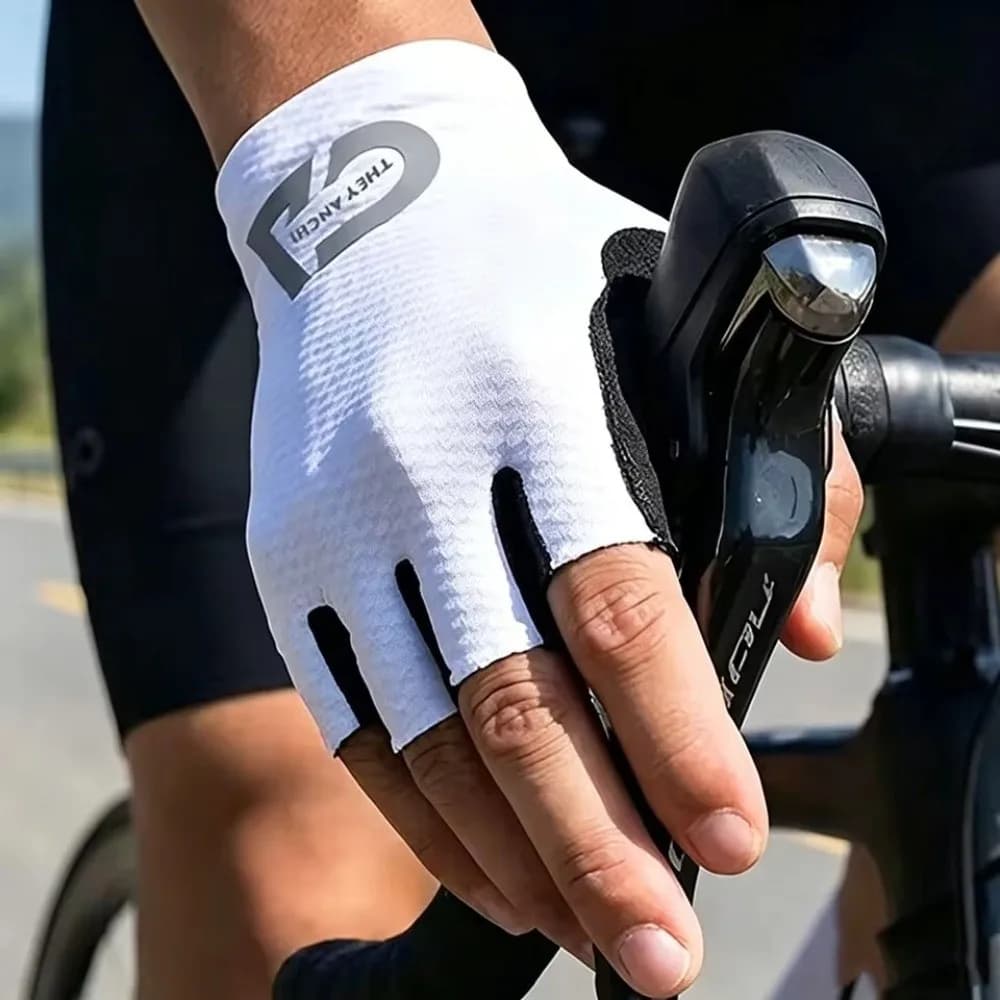 Outdoors Summer Cycling Gloves Short Anti-Shock Bike Gloves Half Finger Shockproof Sport Gloves Men Women