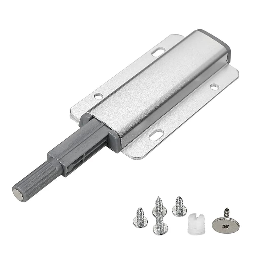 2 pieces Heavy Duty Metal Push To Open Catch Kitchen Door Wardrobe Hardware Aluminum Alloy Magnet Clasp System Buffer