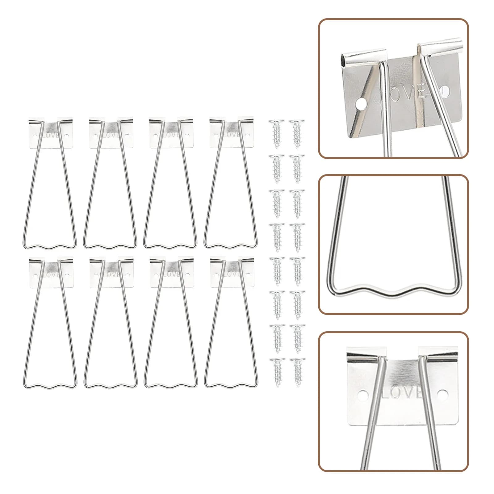 Premium Iron Seats Set for Frames, Stable Triangular Structure, Lyscia Surface, Easy to Use