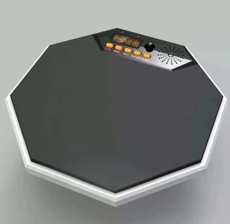 Tap Tempo per conteggio battito portatile Pad per batteria per pratica metronomo elettrico digitale da 12 pollici