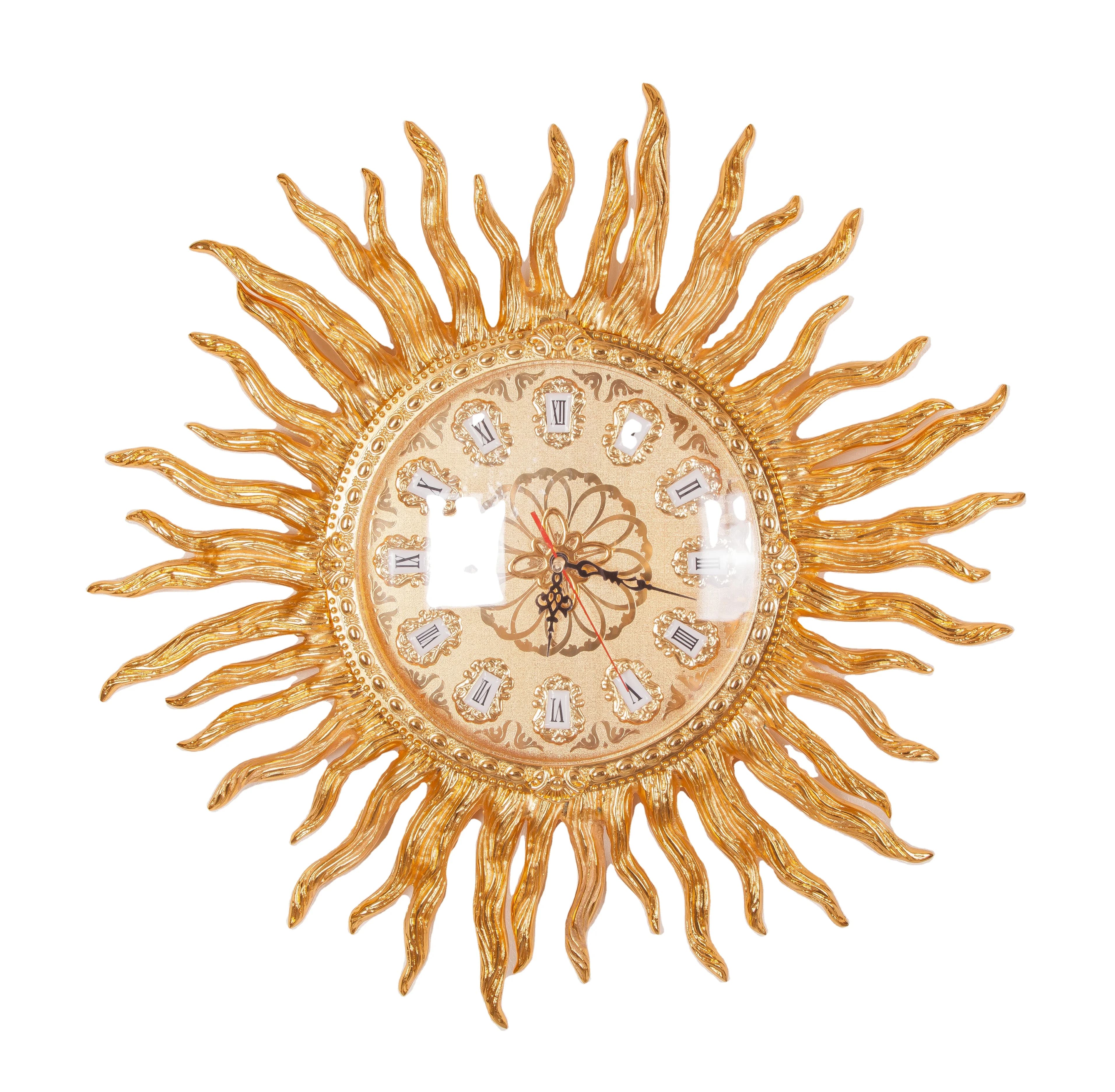 Golden Wall Clocks European Style Creative Pure Copper Wall Clock Luxury Wedding Decor Creative Home Decor Golden Wall Clocks