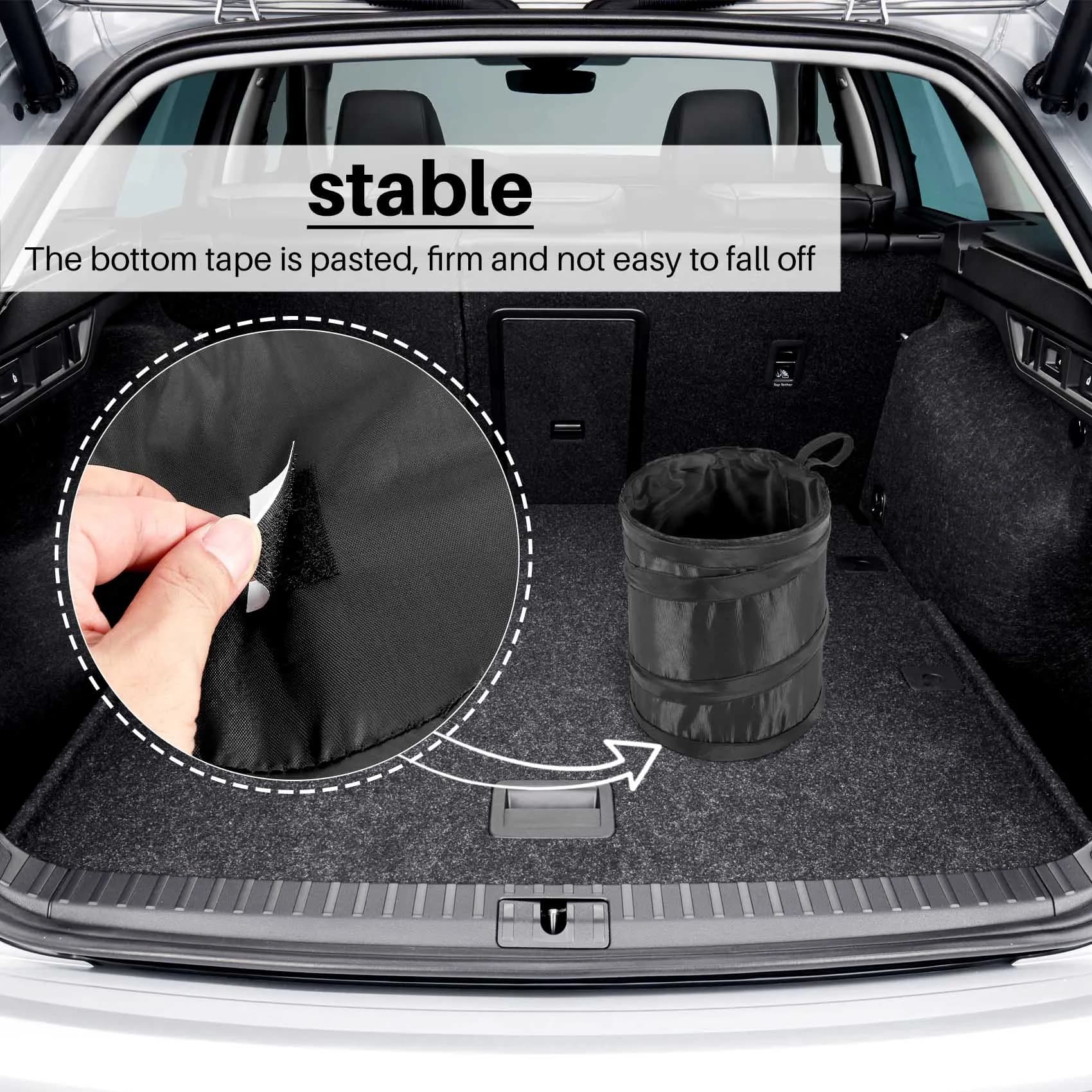 A66P-Car Trash Can, Portable Garbage Bin, Collapsible -Up Waterproof Bag, Waste Basket Bin, Rubbish Bin