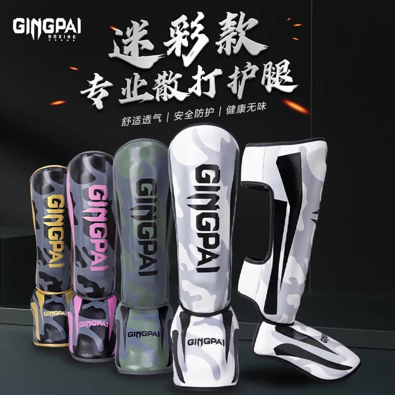 Kickboxing boxe parastinchi parastinchi Muay Thai arti marziali Sanda Wushu protezione per le gambe Taekwondo protezioni per caviglie Muay Thai Leggings