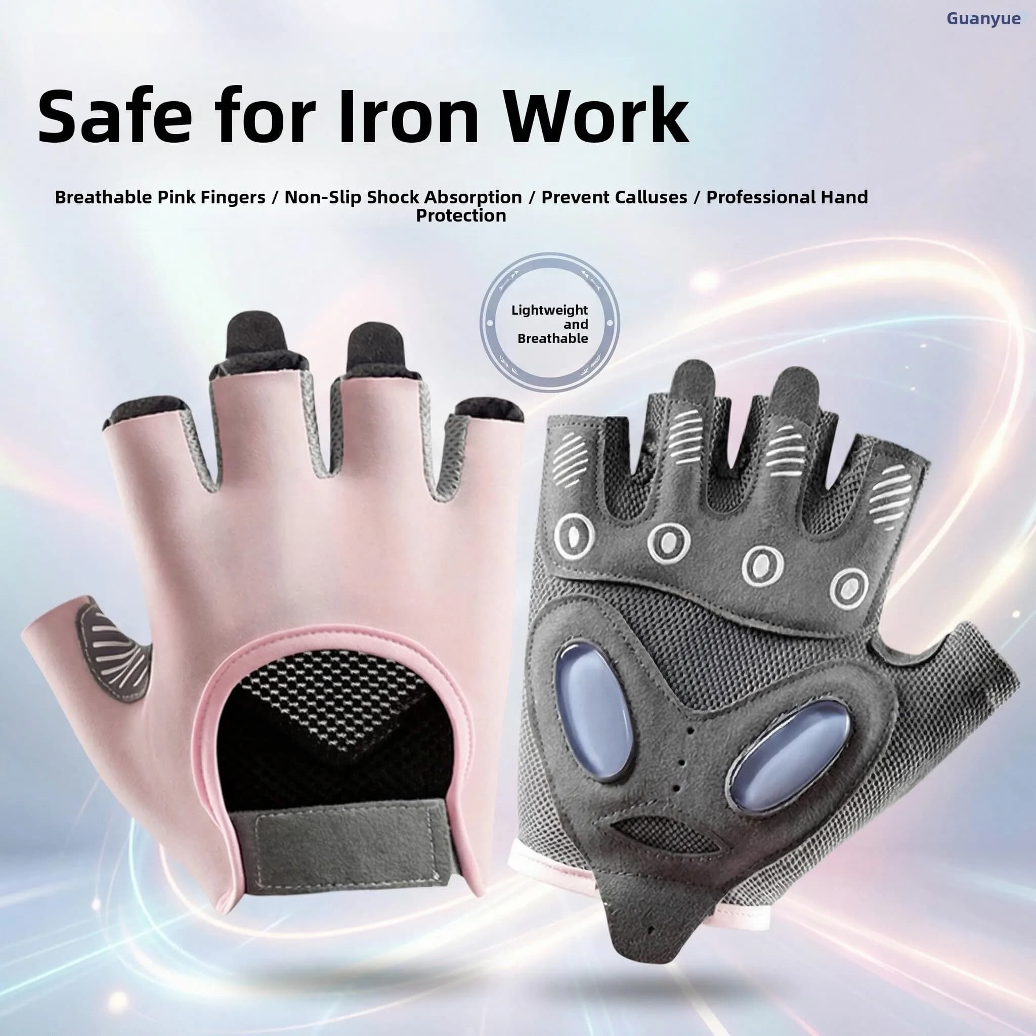 Fitness Gloves for Women Anti-Callus Full Finger Silicone Gloves for Dumbbells Barbell Gym Equipment Anti-Slip Single Bar Riding