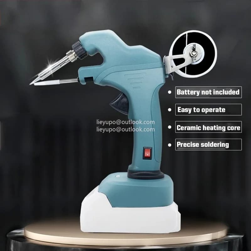 Battery Welding Gun | Wireless Auto-Feed Soldering Iron with Inner Heating for Repair