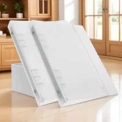 2 Pezzi A7 Cartelle a Sospensione Trasparenti per Documenti, Organizzatore da Scrivania Portatile, Porta Documenti Estetico e Carino