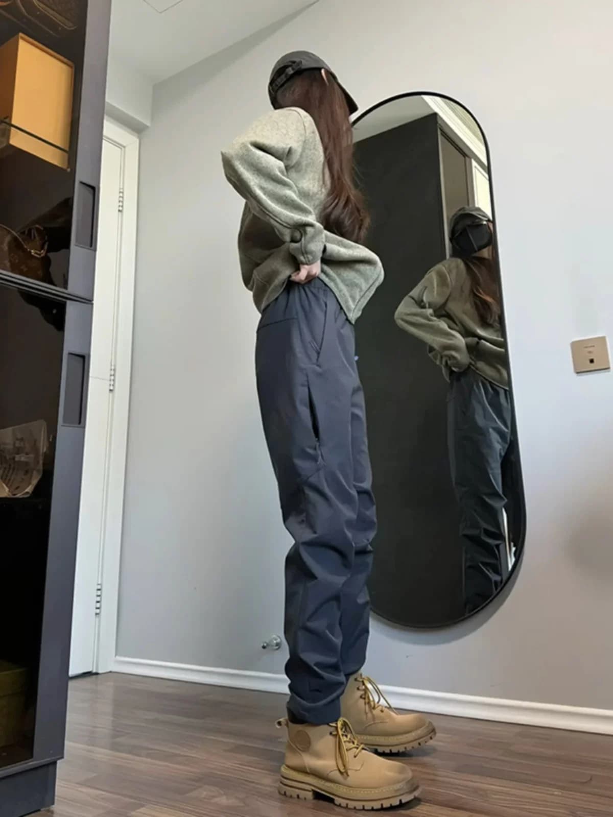 Pantaloni da Escursionismo Stile Americano con Fodera in Pile, Pantaloni Casual Autunno-Inverno da Uomo per Sci e Alpinismo