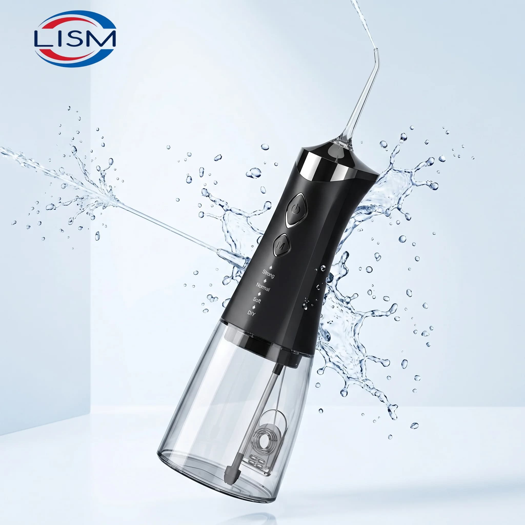 Portable Rechargeable Oral Irrigator 4 Cleaning Modes IP7 Waterproof 350ML Dental Water Flosser for Teeth Whitening Jet Floss