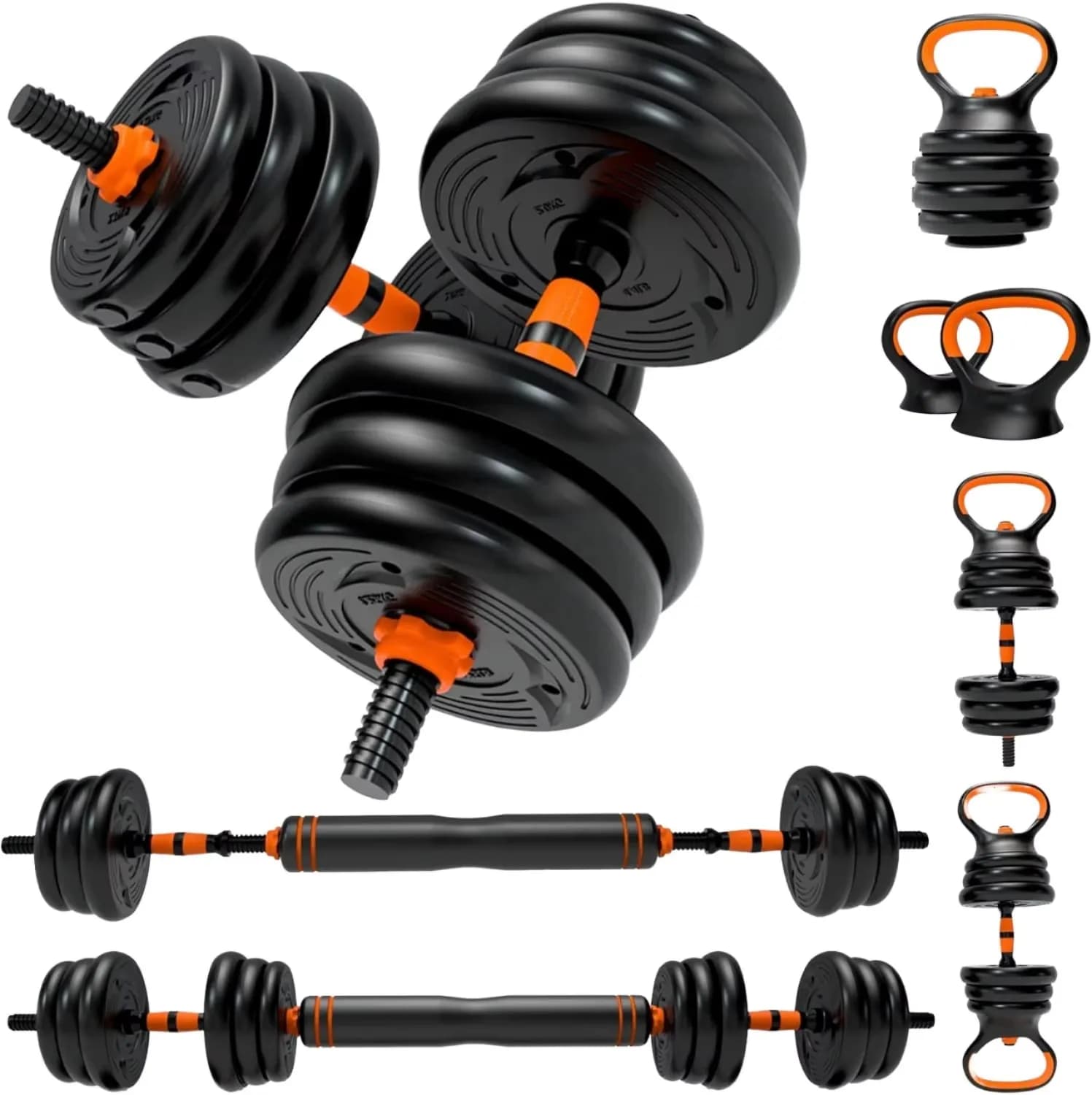 Set di Manubri e Bilancieri Regolabili Rapidamente da 20 kg per Attrezzature da Palestra e Fitness 2026