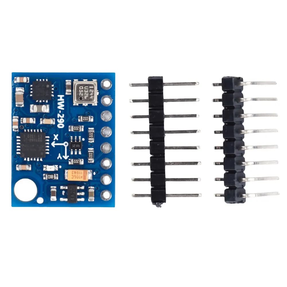 GY-87 10DOF Module MPU6050 HMC5883L Sensor Board Module IIC Gyroscope Sensor Module with Pins High Accurancy for Arduino