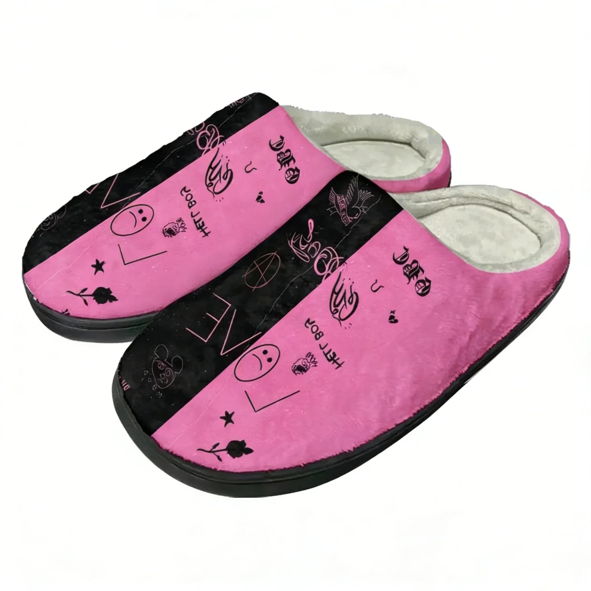 Hot Hip Hop Rapper Lil Peep Home Cotton Custom Slippers Sandals Plush Bedroom Casual Keep Warm Mens Womens Shoe Thermal Slipper