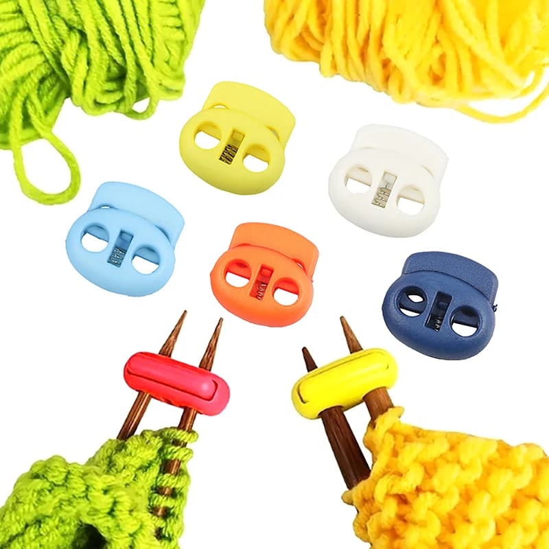 5 pezzi tappo per ago per maglieria tappo per ago a molla protezione per punta dell'ago colorato forniture per maglieria e uncinetto Accessori per maglieria