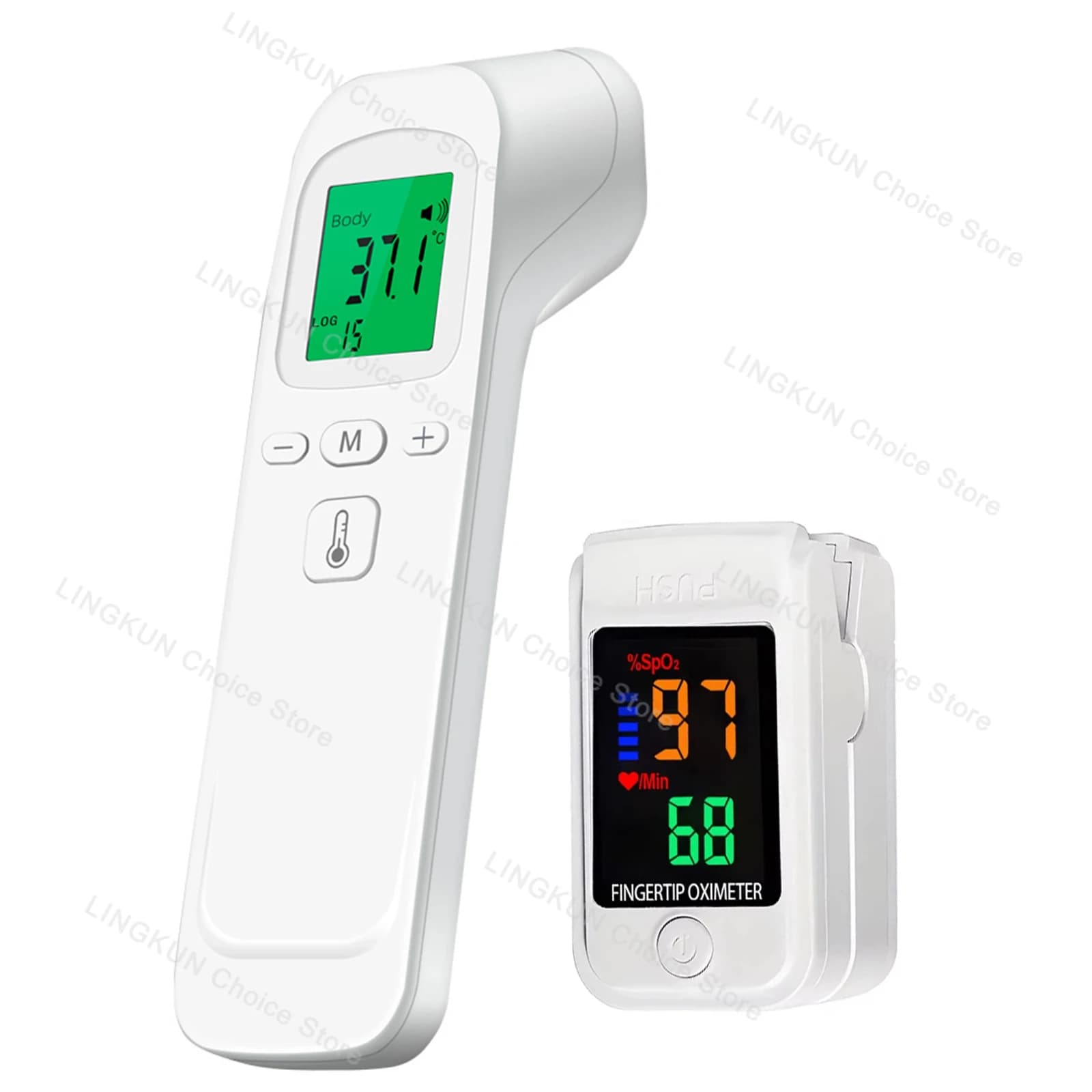Digital LCD infrared fever thermometer for newborns Ear thermometer for adult contactless body temperature