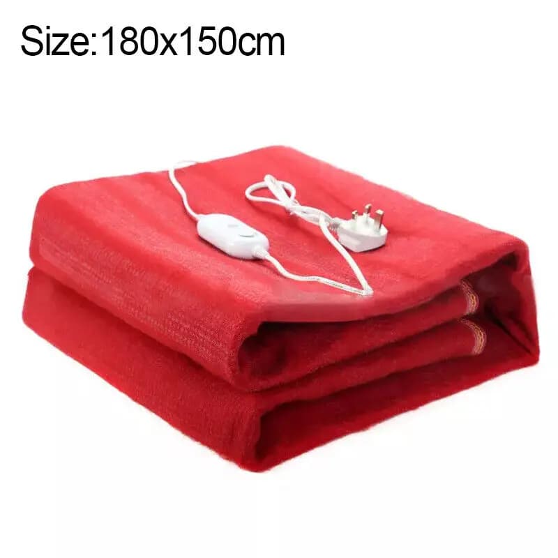 Riscaldatore elettrico per coperta in flanella rossa 145 * 65 cm 145 * 115 cm 180 * 150 cm 200 * 180 cm 220 V 50 Hz Cuscinetto elettrotermico riscaldato a corpo singolo con