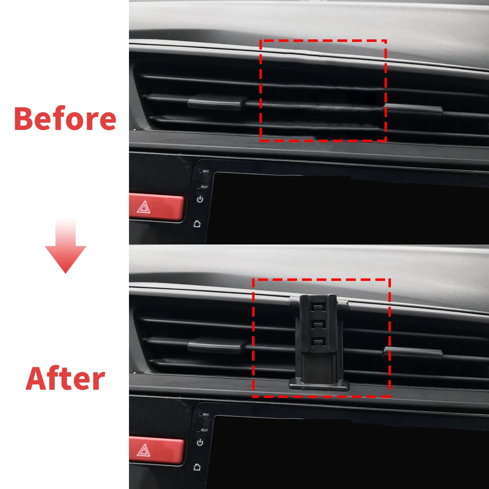 For Honda Fit Jazz GK 2014-2017 2018 2019 2020 LHD Stable Clip-On Phone Holder​​ Mount Screen Base No Vibration​ Car accessoires