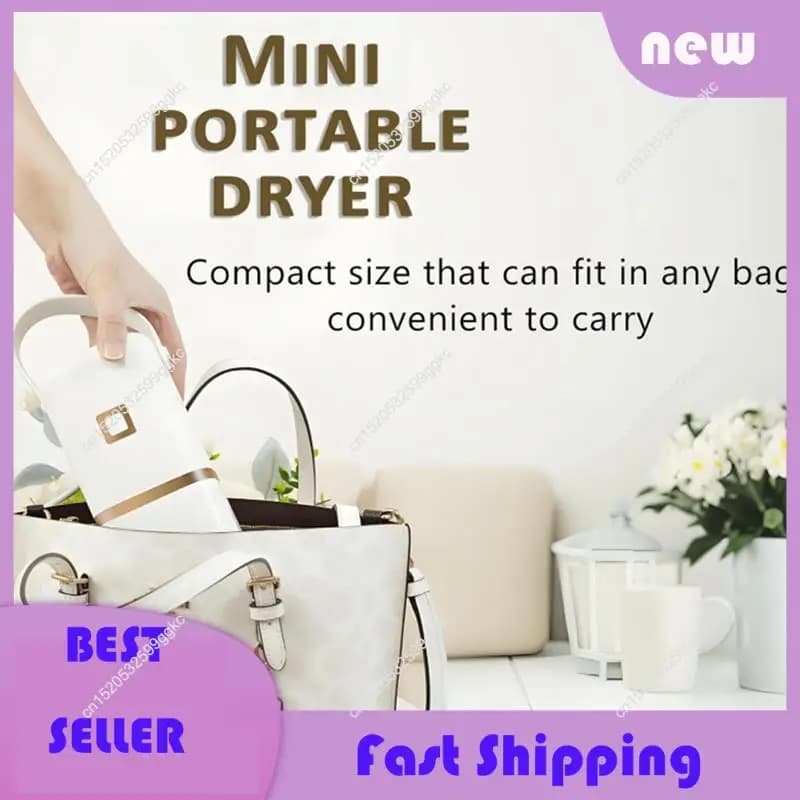 Necessary Easy-To-Use Mini Clothes Dryer With UK Plug - Portable Utility For Underwear And Lightweight Garments