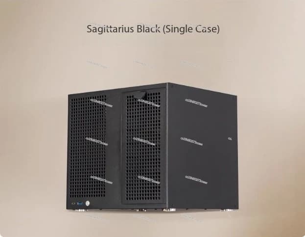 Alimentatore ATX, PCIe MATX a tutta altezza, archiviazione Qunhui AIO, telaio NAS UNRAID Sagittario a 8 alloggiamenti con scheda posteriore