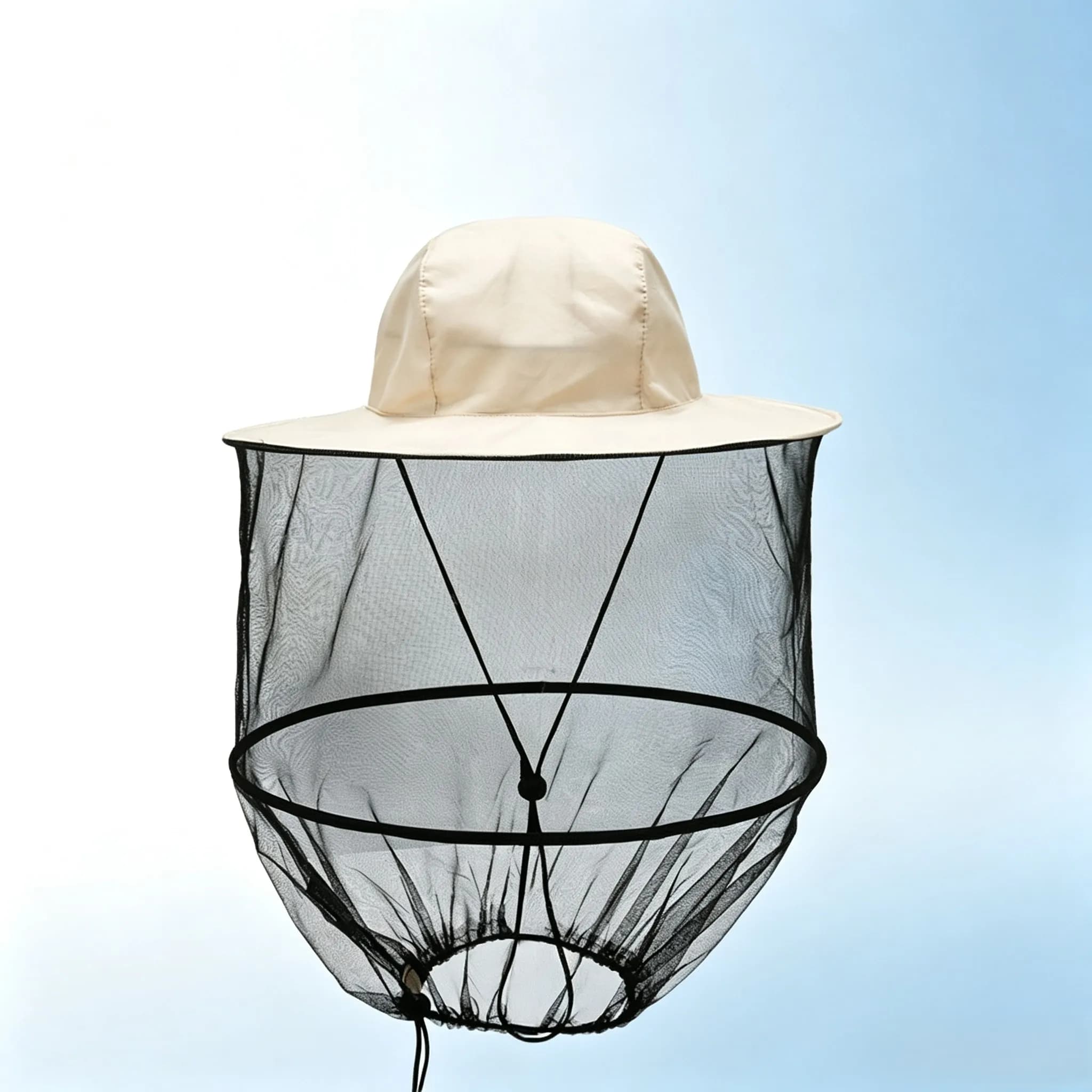 Outdoor Mosquito‑proof Head Net Hat Sun Protection Mesh Cap for Fishing Camping Beekeeping Gardening