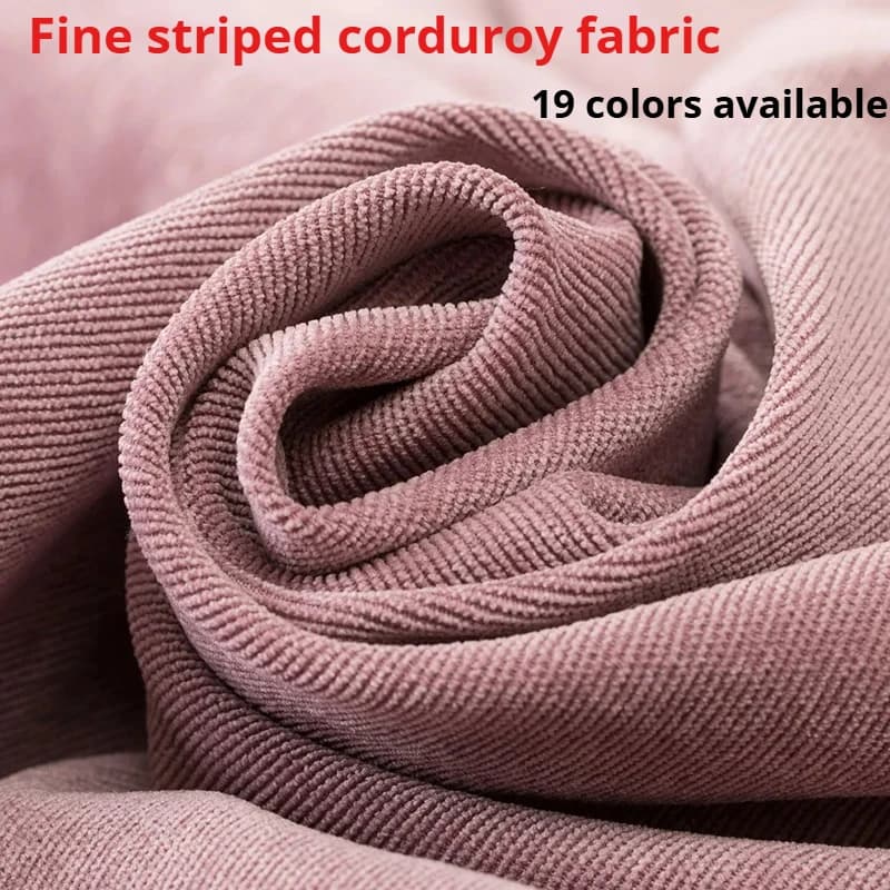 Soft Striped Velvet Woven Fabric for Dresses Shirt Cushion Cover Cushion Sewing DIY Cloth Breathable Black