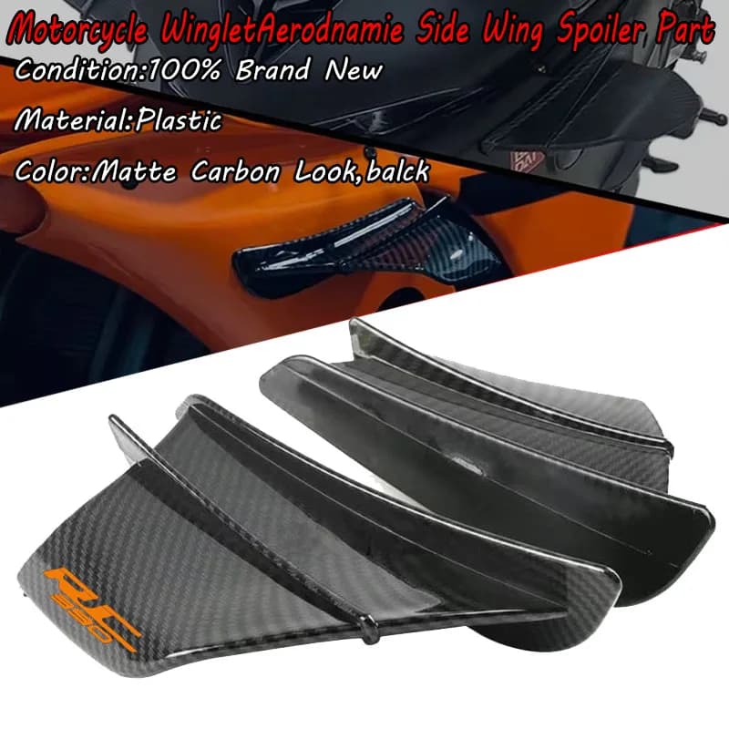 Kit Alette Aerodinamiche Spoiler Moto per Duke 125 200 390 690 RC125 RC200 RC390 Enduro R Accessorio Deflettore Aria