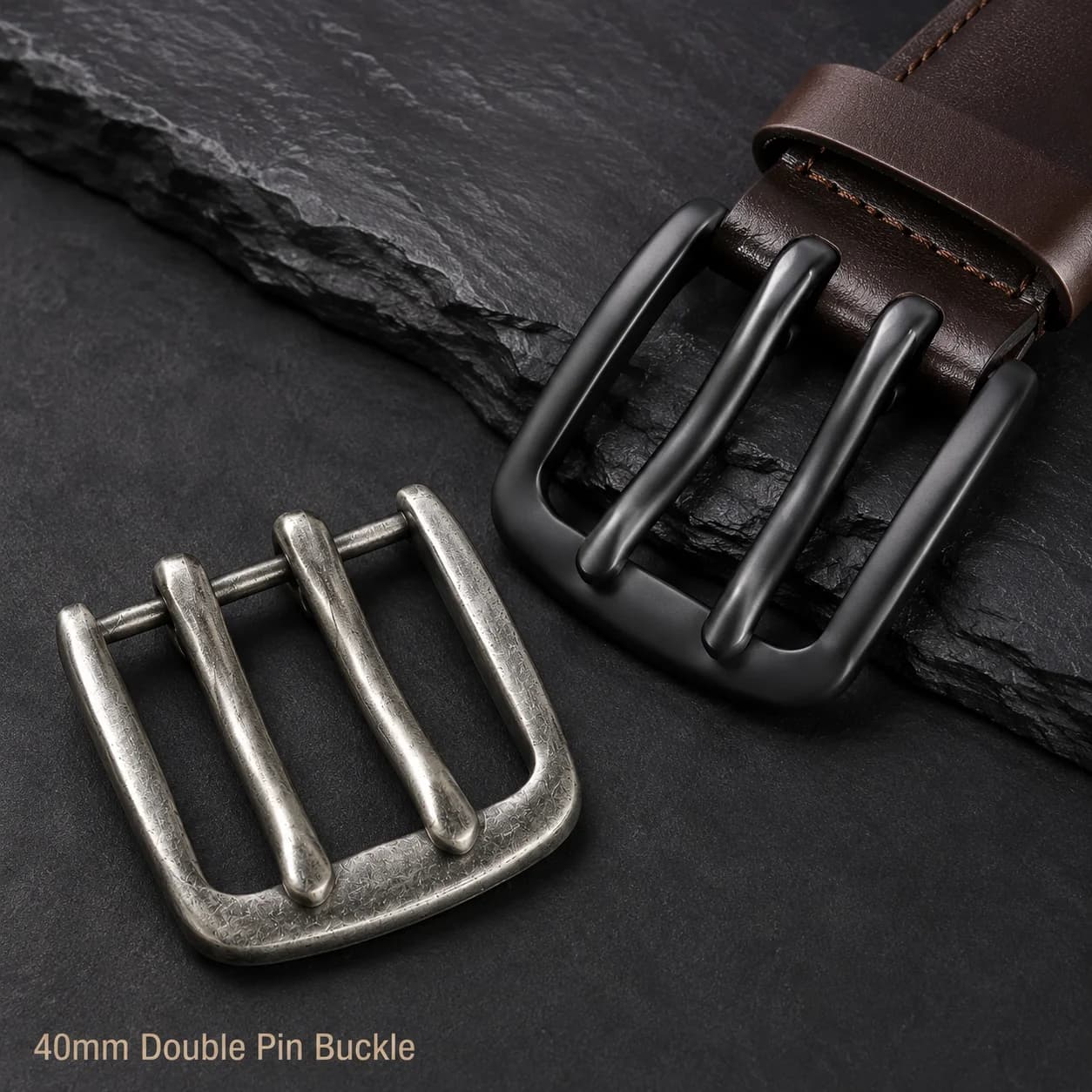 Fibbia a Perno in Metallo da 40mm, 1/2/5 Pezzi, Ganci per Cinghie Borsa, Fibbie Doppie Regolabili per Jeans, Chiusure per Borse, Accessori Fai da Te
