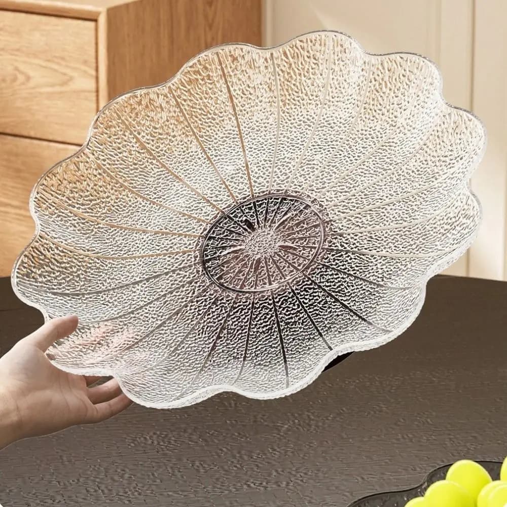 Plastic Pedestal Fruit Bowl Large Capacity Anti-slip Dried Fruit Plate Draining Snack Candy Serving Tray Table Centerpiece