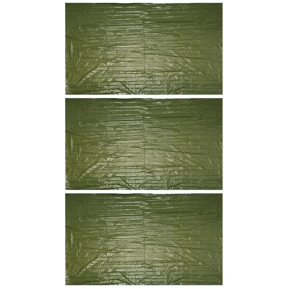 Set di 3 Coperte di Emergenza per Sopravvivenza, Coperta Termica Riflettente per Campeggio e Primo Soccorso
