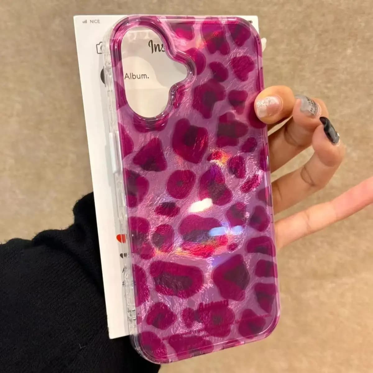Purple Leopard Print Phone Case For iPhone 15 17 14 16 13 12 11 Pro Max XR XS 7 8 16 15 14 Plus Shockproof Back Protection Cover