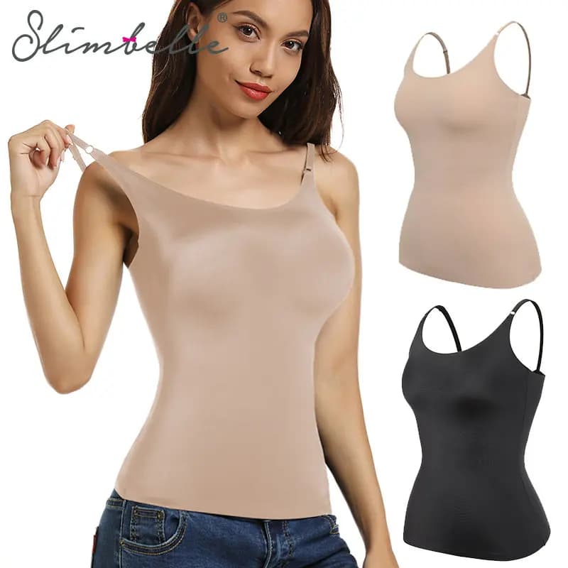 Women's Tummy Control Shapewear Smooth Body Shaping Camisole Tank Tops Slimming Underwear Sexy Compression Body Shaper Vest