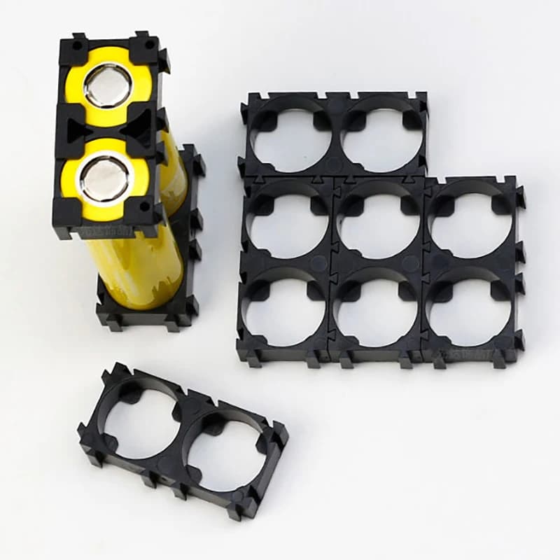 10 pezzi 18650 supporto batteria staffa di sicurezza antivibrante supporto per celle agli ioni di litio custodia cilindrica in plastica