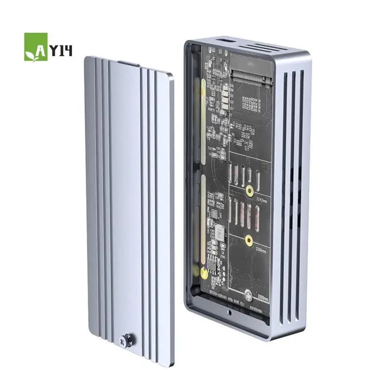 AY14 -40Gbps USB 4.0 SSD Enclosure per Thunderbolt USB-C M.2 Nvme, compatibile con USB 3.2/3.1/3.0 per telefono e laptop