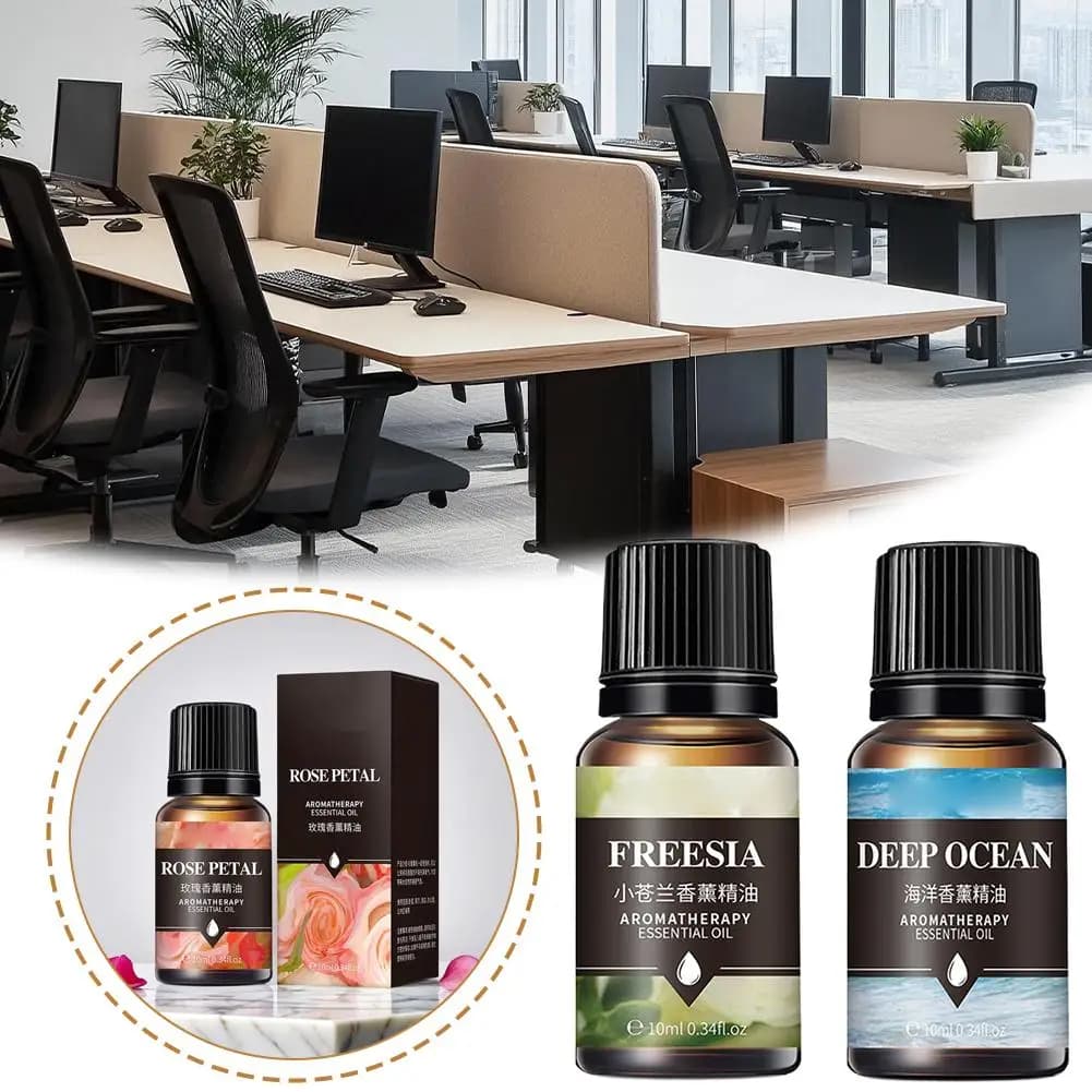 Oli essenziali da 10 ml per diffusore di aromi, umidificatore d'aria, lavanda solubile in acqua, rosa, eucalipto, pesca bianca, oolong