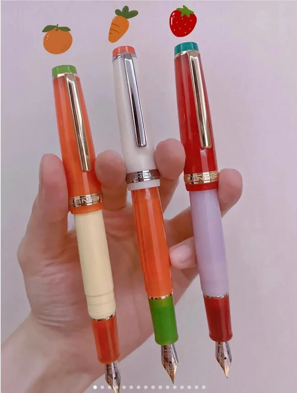 Jinhao 82 Speical Summer Edition orange, strawberry, carrot, cute Fountain Pen, gift pens
