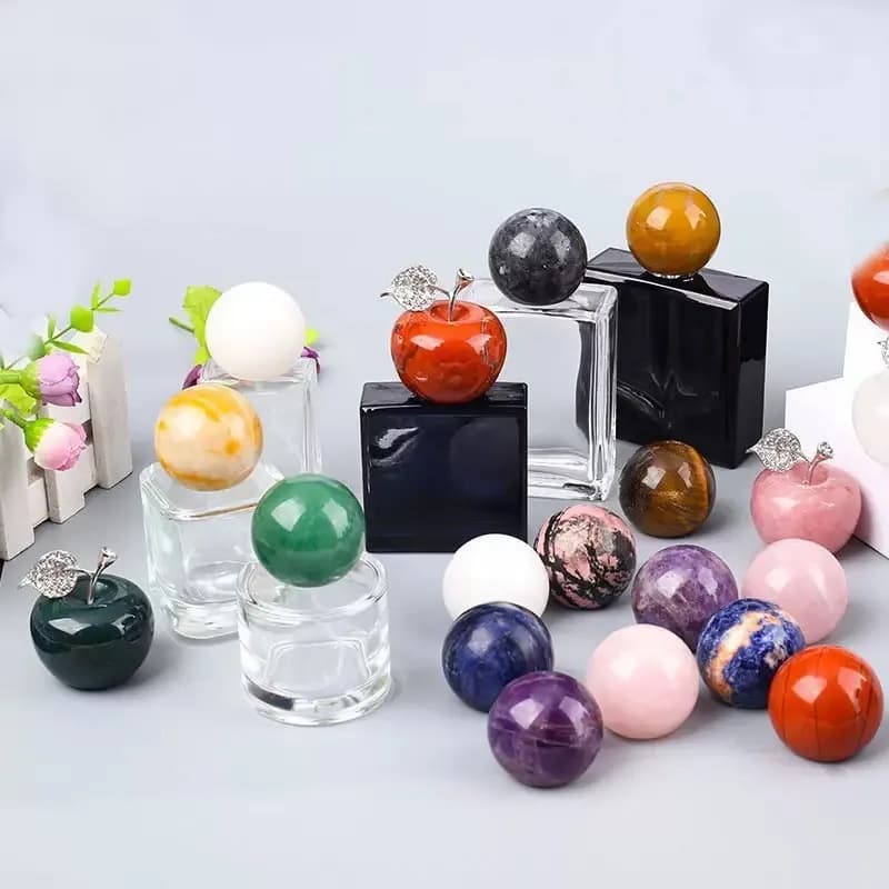 1/2/5/10/20pcs Natural No Hole Crystal Spheres 16mm, Loose Crystal Beads for Handmade Bracelet Accessories & Home Decor Display