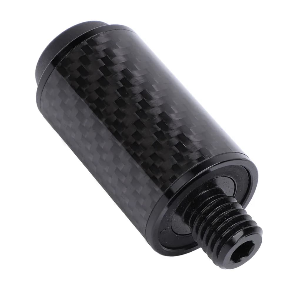 2pcs Carbon Fibre Pool Cue Extension Carbon Fibre Tube Compact Short Size Billiard Cue Extender Lightweight Build Aluminum Alloy