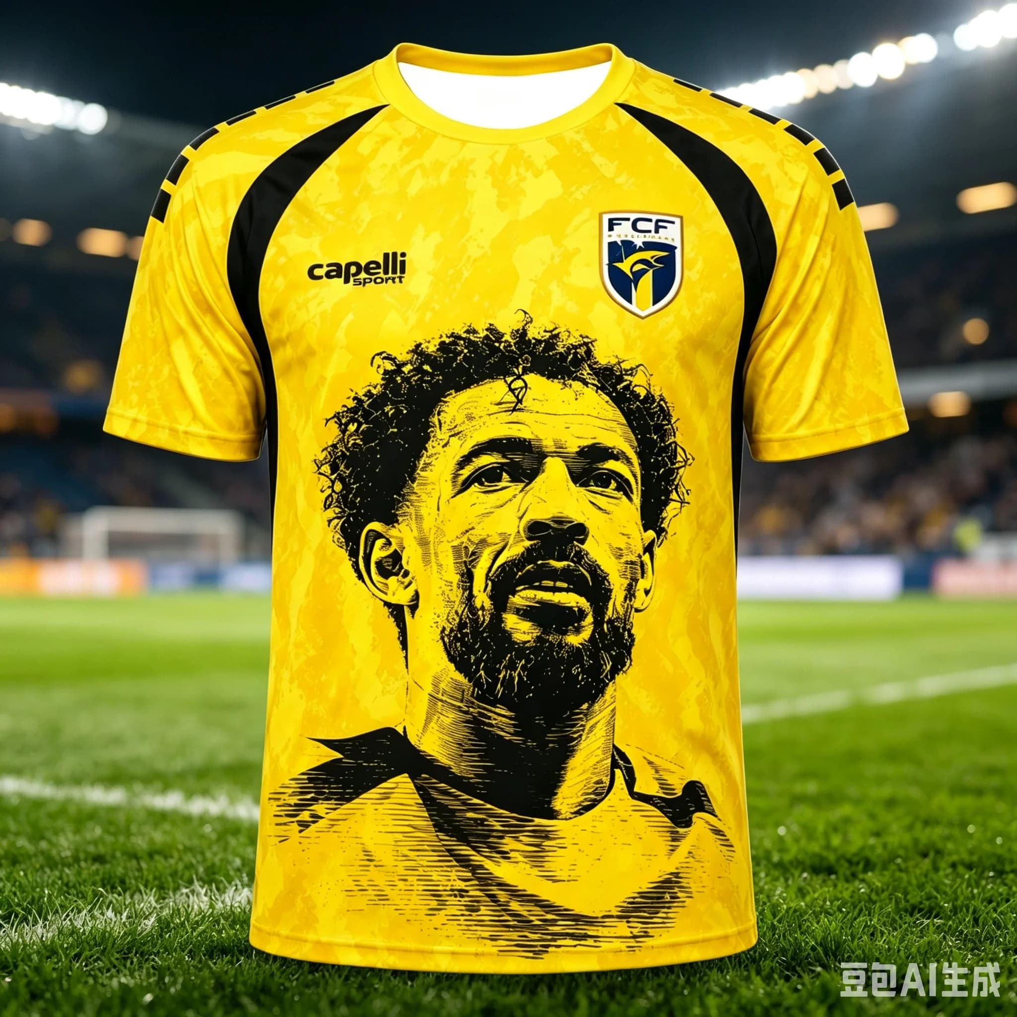 2026 Cape Verde Team Soccer Jersey Men Yellow Star Portrait Sport Quick Dry Football T-shirt Fans Training Tee New Sportswear