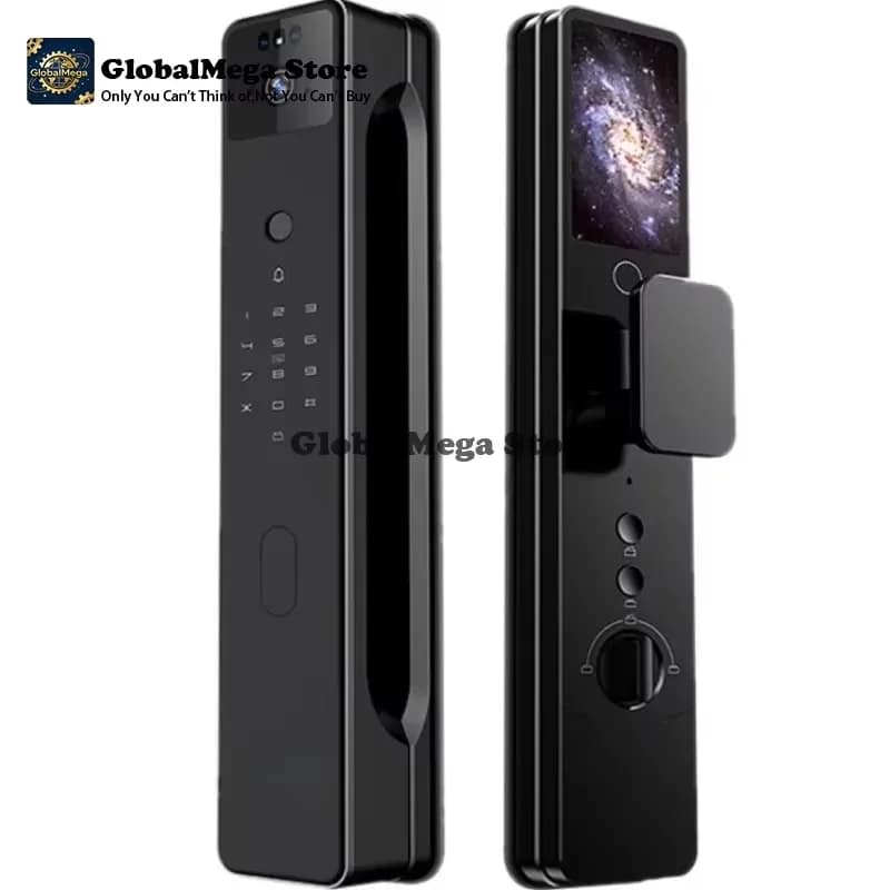 2026 Latest Smart Door with WiFi Fingerprint Face Recognition Video Doorbell Cat Eye Monitoring Anti-Theft Security