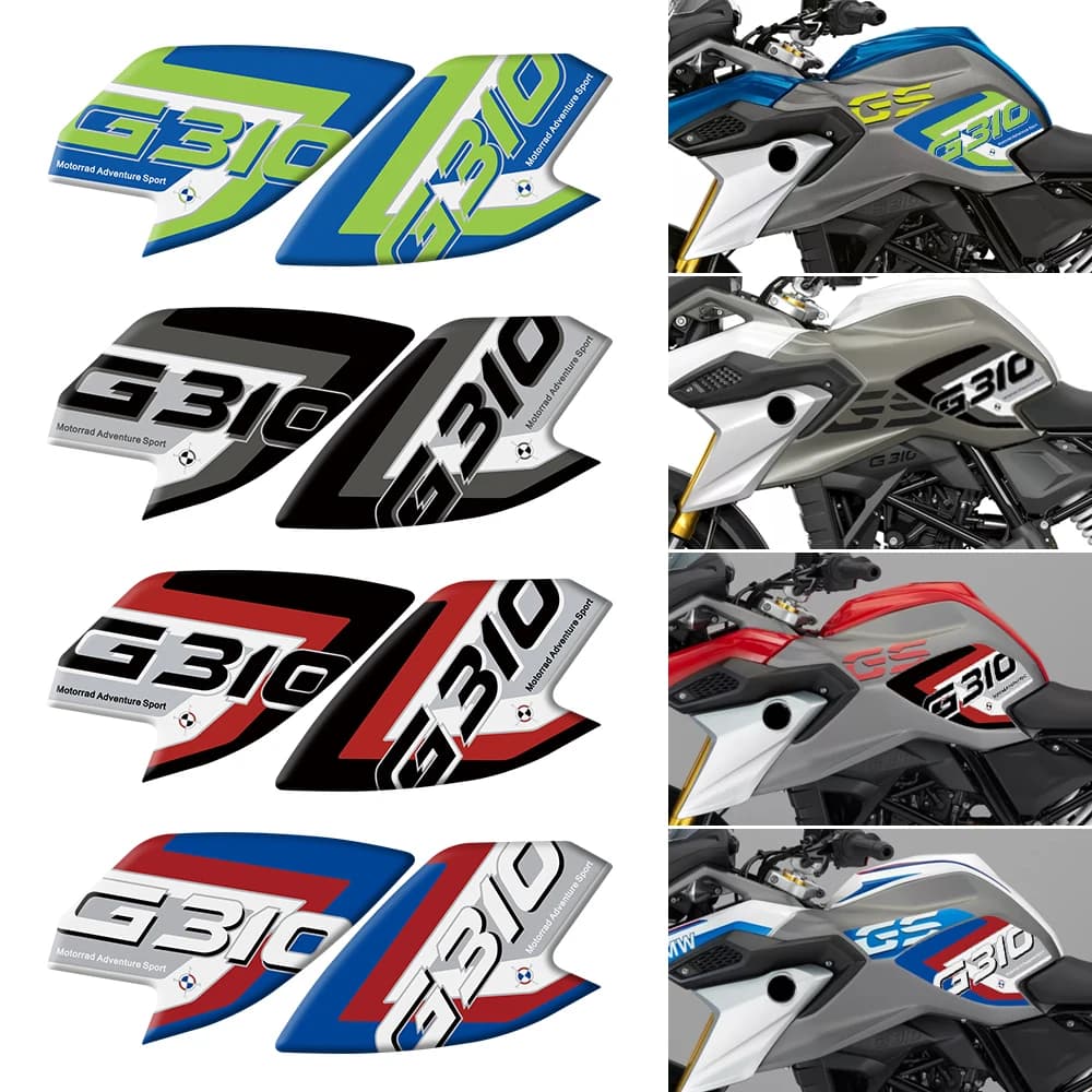 Protezione Ginocchia Serbatoio Moto Adesivo Protettivo 3D in Gel per BMW G310GS G 310 GS 2018 - 2025 Decalcomania Decorativa Riflettente