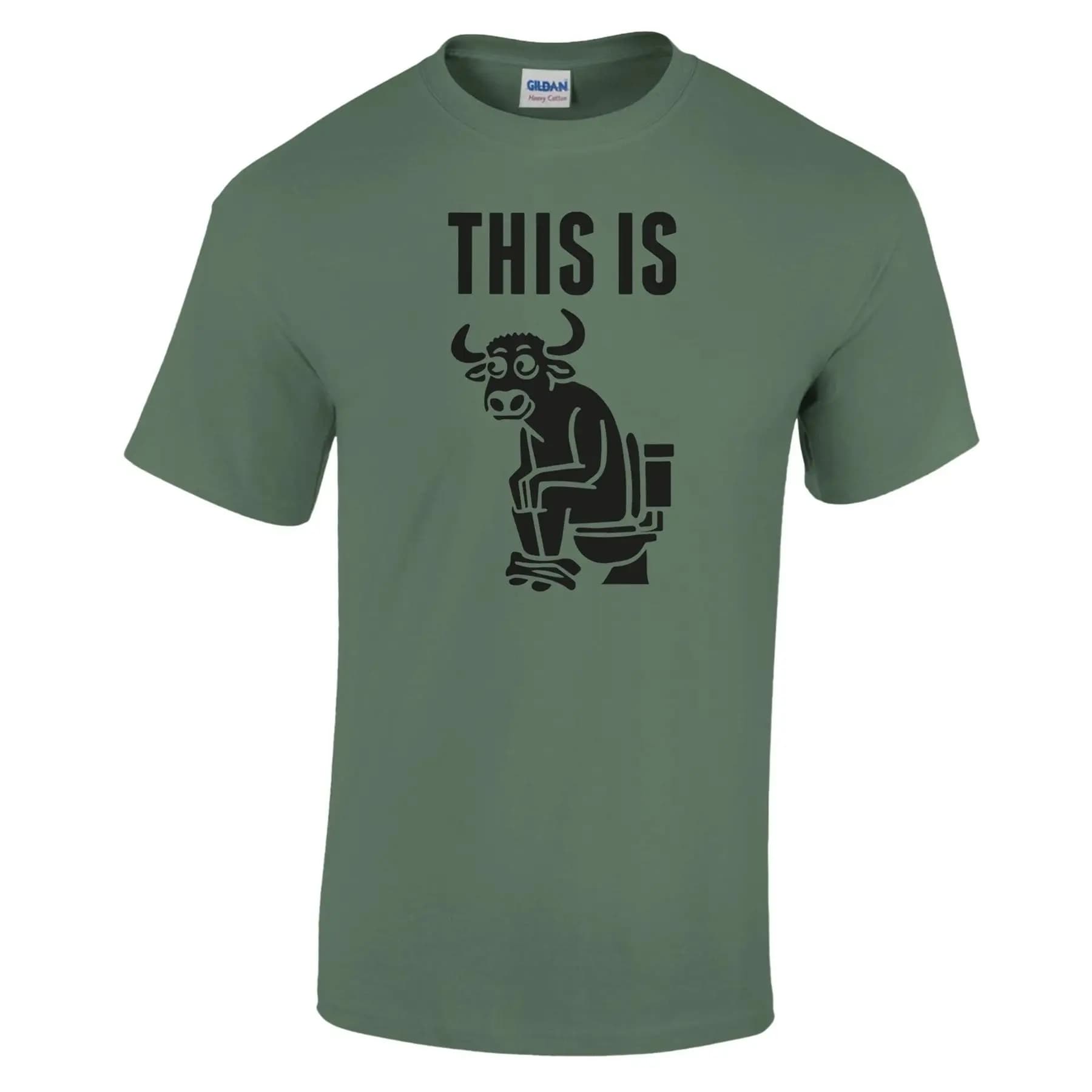 Bullsh t Resilient 100 Cotton Crewneck T Shirt with Double Needle Details