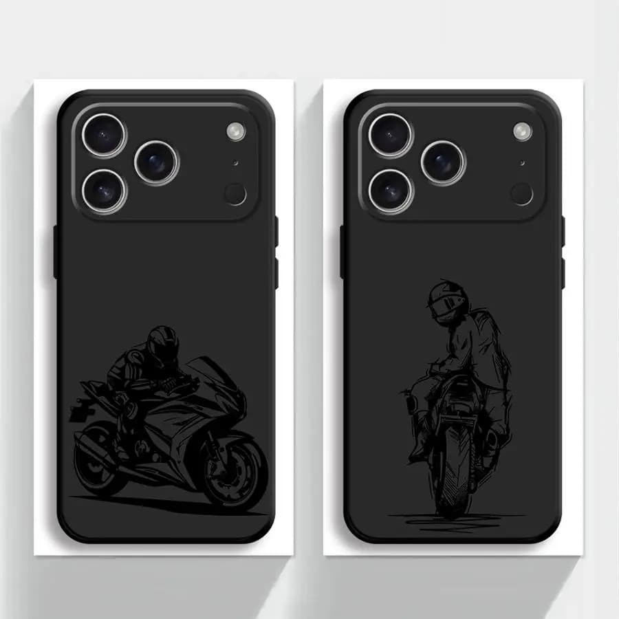 Custodia per telefono Sport Moto Racer per Apple iPhone 17 Pro Max XR XS MAX 16 11 14 17e 12 15 Pro 7 8 13 Air