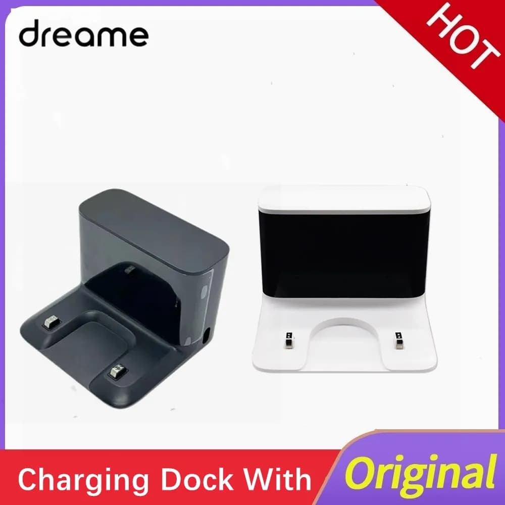 Accessori originali Caricabatterie Docking Station Base di ricarica con cavo Pezzi di ricambio per aspirapolvere robot Dreame L10 Spro
