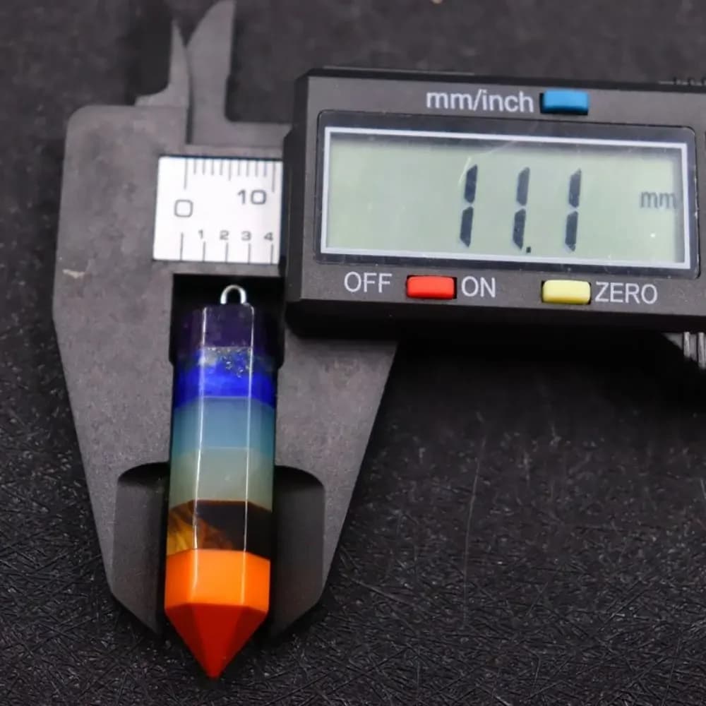 New Design 7 Chakra Orgonite Reiki Pendulum Pendant Fashion Jewelry Chain Amulet Gift Hexagon Pyramid