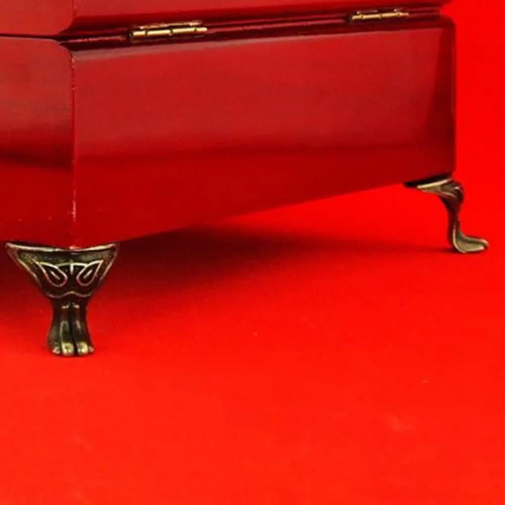 Piedino d'angolo decorativo antico e resistente per mobili, accessorio per scatole e contenitori