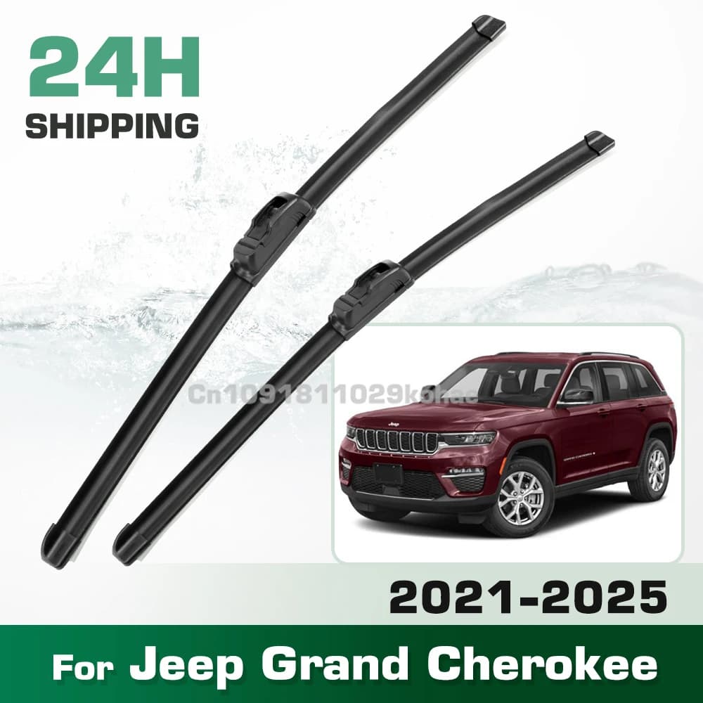 Per Jeep Grand Cherokee WL 2021-2025 2022 2023 2024 LHD e RHD Spazzole Tergicristallo Anteriori Parabrezza Parabrezza Spazzola per Finestra 22 "+ 21"