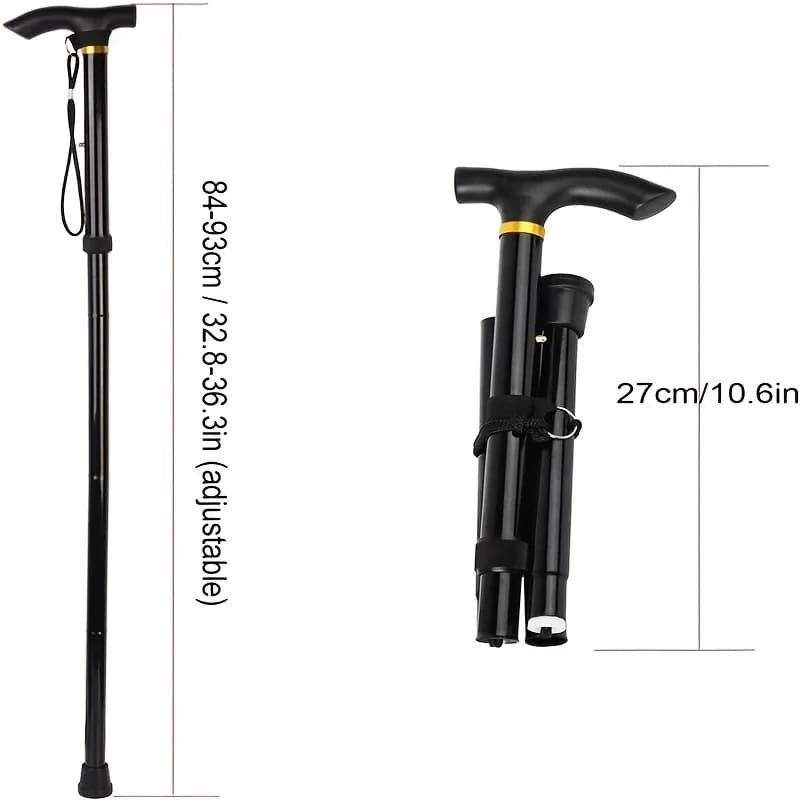 Walking Stick Telescopic Stick Trekking Sticks Folding Aluminum Alloy Metal Sticks Senior Printers 2024 NEW