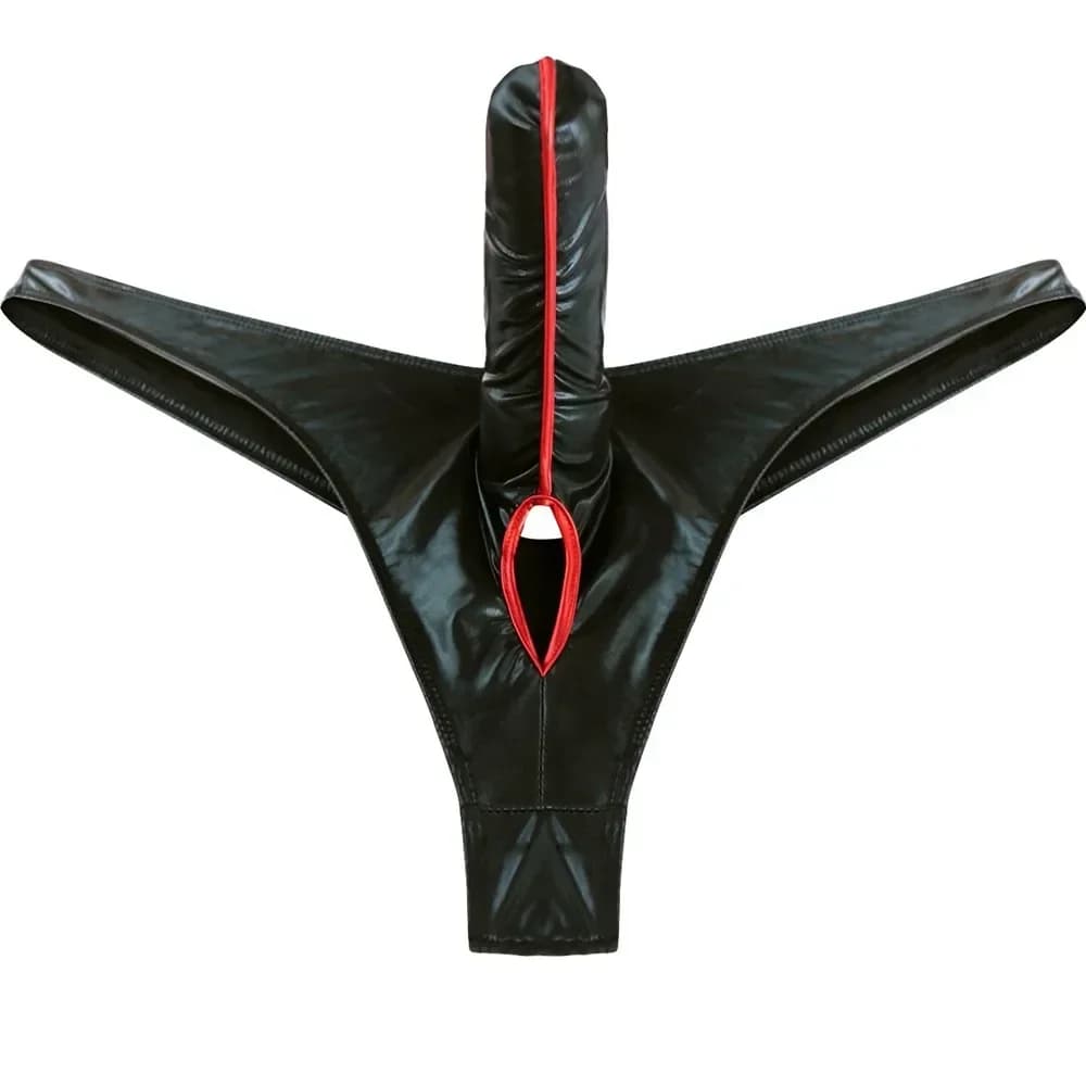 Men's Stylus, Sexy Lingerie, Intimo con Foro, Slip con Gancio per Pene, G-String a Naso d'Elefante, Jockstrap, Slip, Mutande